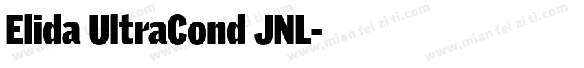 Elida UltraCond JNL字体转换